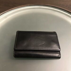 Prada Black Leather  Depos Key Case